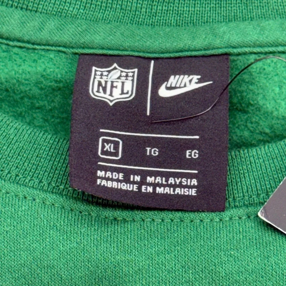 Nike Sweatshirt Mens XL Green NFL New York Jets Crewneck Fleece‎ BV7894-327 NWT